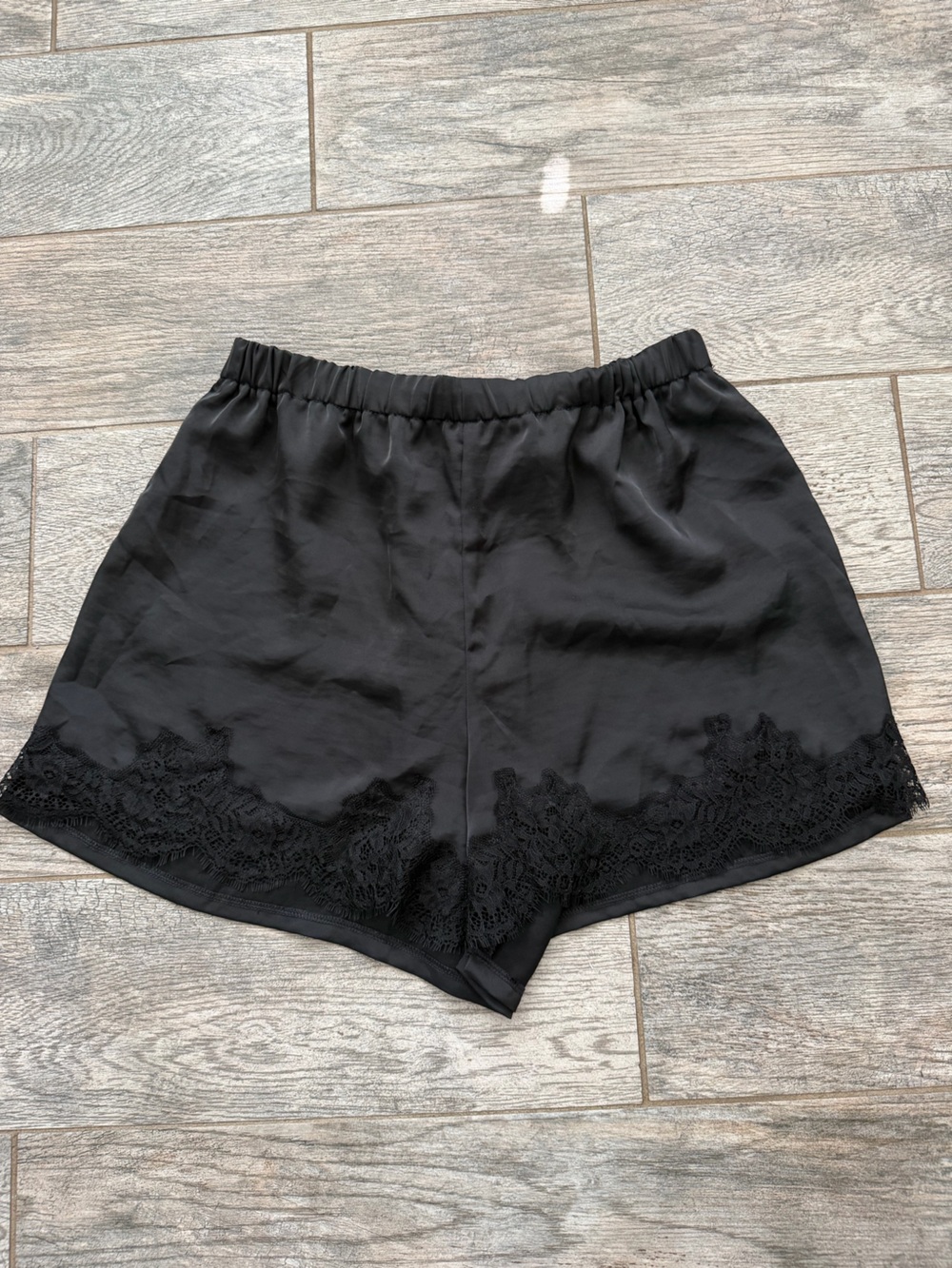 Old Navy Black Lace-Trim Shorts